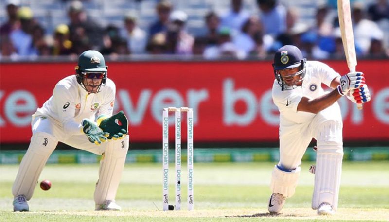 Melbourne Test Mayank Agarwal hits maiden Fifty on his Debut Match