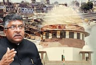 Ayodhya case: Matter should be solved as soon as possible says Ravi Shankar Prasad