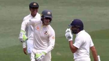 India vs Australia 3rd Test When Tim Paine tried to break Rohit Sharma's focus with amusing quips from behind stumps