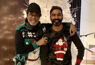 Rajinikanth Dhanush in Christmas sweater