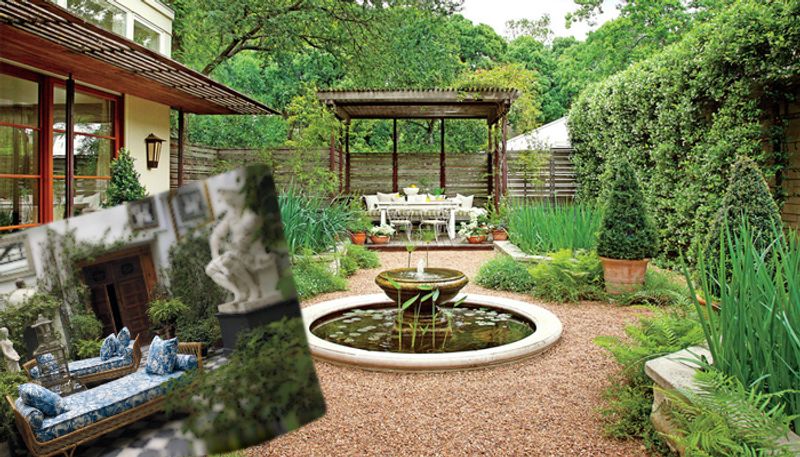 How to keep garden and courtyard attractive