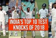 Flashback 2018 India top 10 Test knocks from Kohli Centurion century to Prithvi debut ton