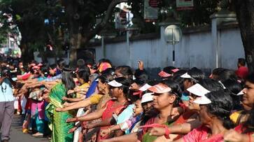 Sabarimala row Womens wall Kerala LDF government