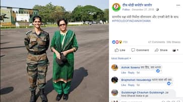 Army officer mistaken Nirmala Sitharaman's daughter photo viral Nikita Veeraiah