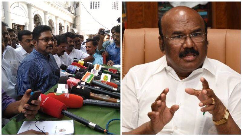 ttv vs minister jayakumar