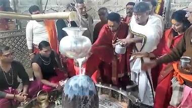 मुख्यमंत्री बनने के बाद पहली बार उज्जैन पहुंचे कमलनाथ, बाबा महाकाल के दर्शन किए