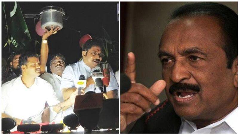 ttv dinakaran token issues told vaiko