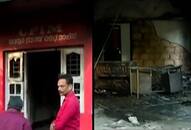 Sabarimala row CPM local committee office set on fire Thavanoor