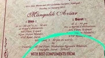 couple mention pm modi in their wedding card and request guests to vote bjp in lok sabha election