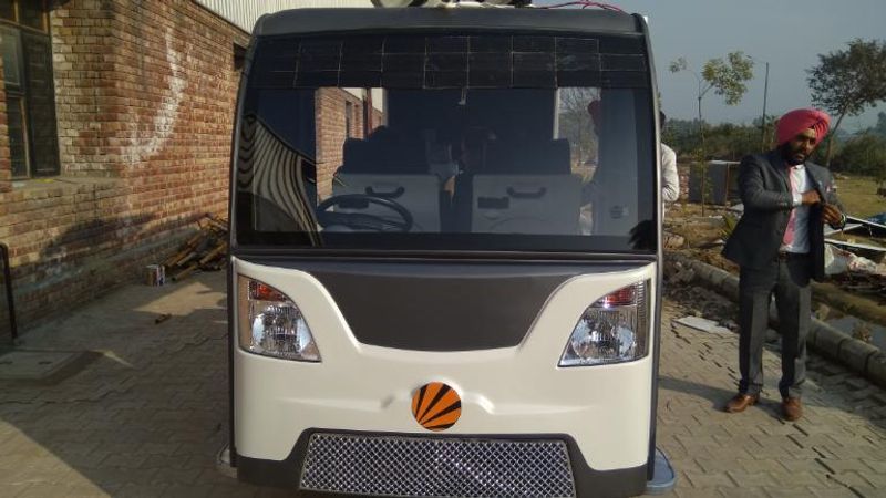 LPU students develop a solar powered smart bus for just 6 lakh