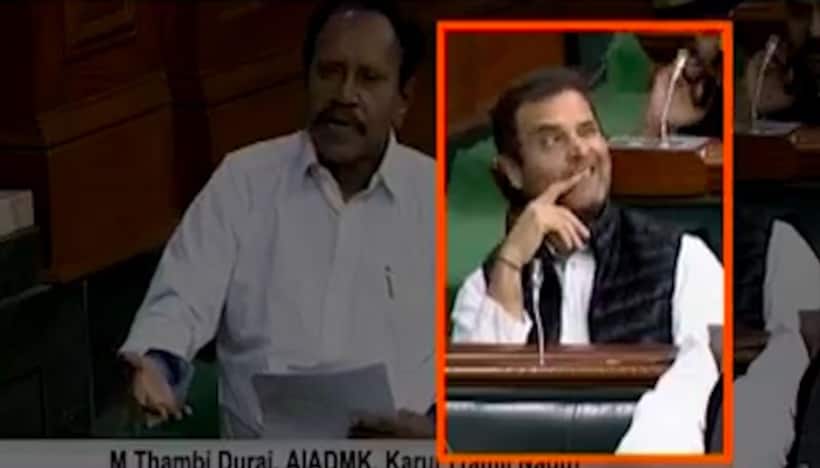 लोकसभा में राफेल पर चर्चा, राहुल गांधी ने फिर 'मटकाए' नैन
