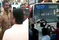 Sabarimala Tamil Nadu police officer who dared protesters attack honoured KSRTC