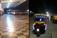 Bharat Bandh Ramanagara roads deserted look people wait for vehicles in vain