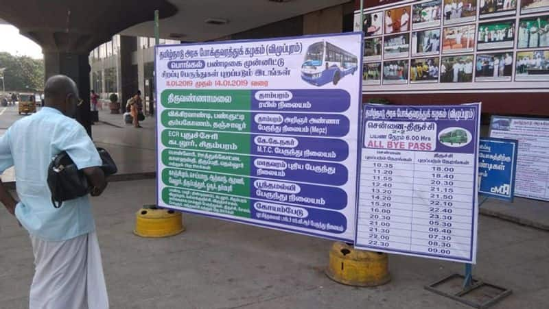 Special Diwali buses from Trichy! - 3 temporary bus stations system implemented