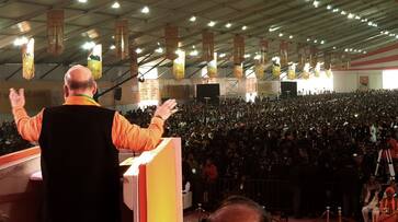 'UPA vs NDA' dominates Amit Shah speech at BJP national convention