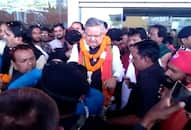 Raman singh Grand welcome after returning from delhi