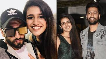 Priya Prakash Varrier clicks selfies with Vicky Kaushal, Ranveer Singh