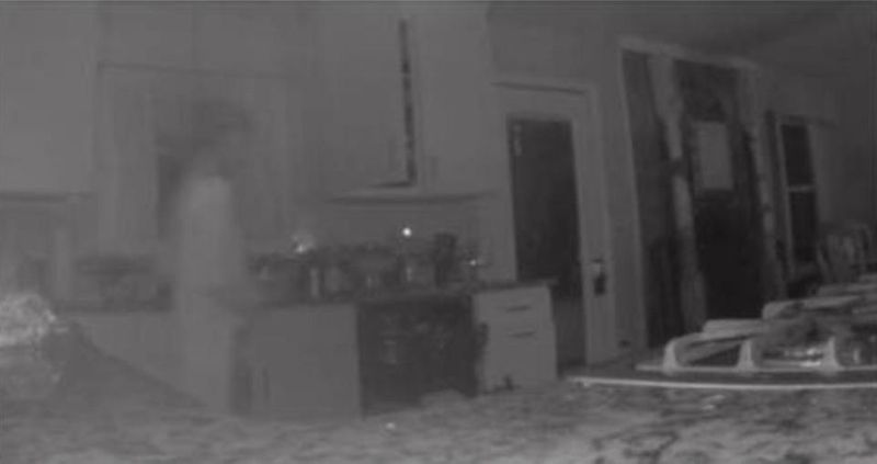 Grieving mum spots dead son ghost on kitchen CCTV