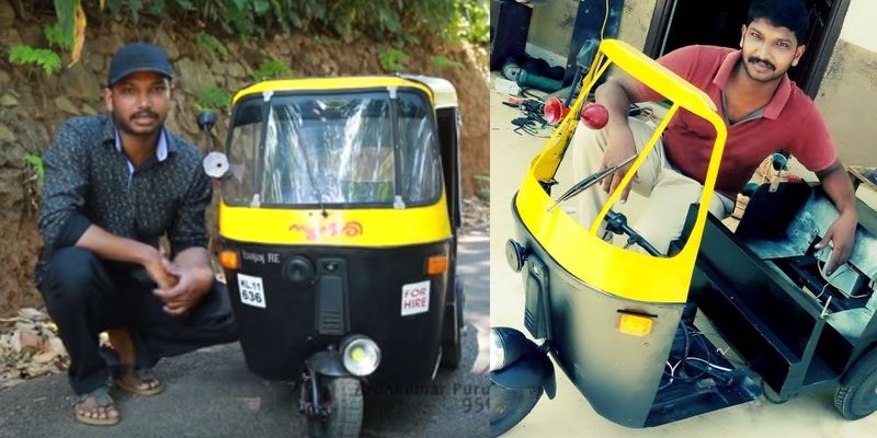 Government Hospital Nurse built tiny auto rickshaw for his kids