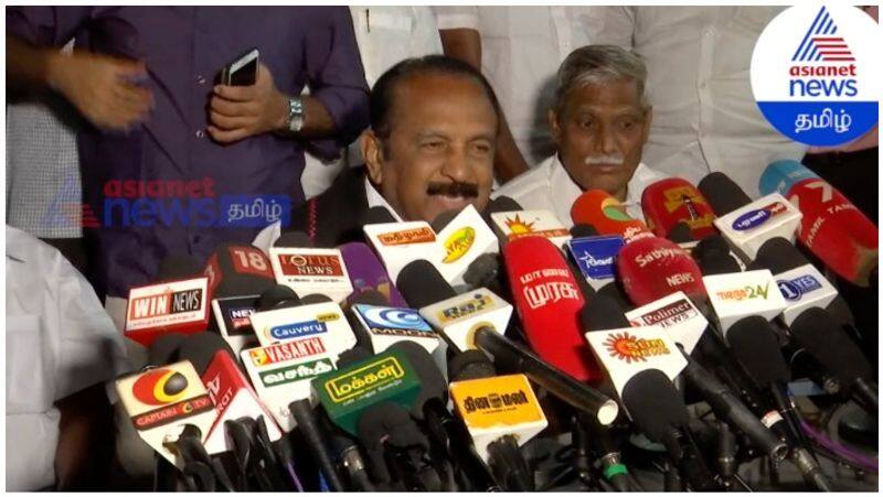 Vaiko press meet