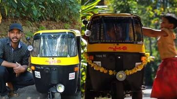 Kerala man builds autorickshaw for 5yearold son video goes viral