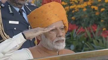 PM Modi turban was center of attraction on this republic day celebration