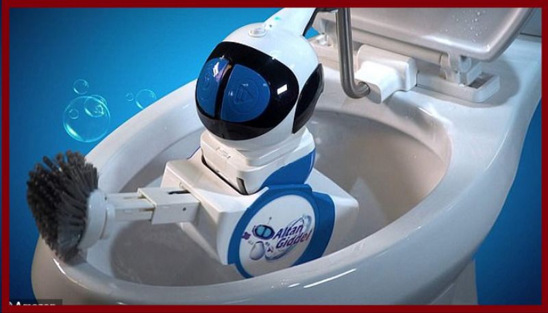 first portable lavatory cleaning robot is being sold online