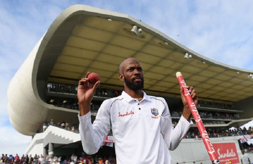 Roston Chase has England batsmen chasing their tails after Jason Holder's demolition job