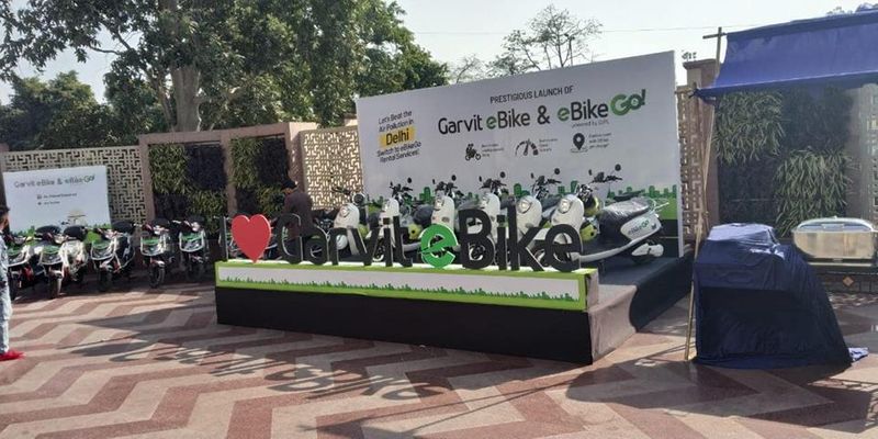 Garvit launched E scooter rented service in Delhi