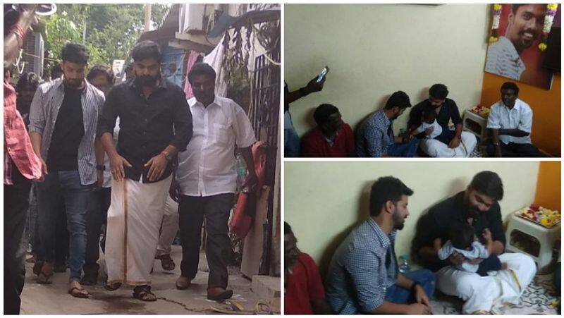 Actor Simbu Visit Fan Home