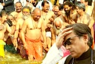 Shashi Tharoor insult Hindus crude comment Yogi Adityanath dip Kumbh
