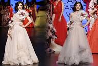 Yami Gautam trips on Lakme Fashion Week Ramp almost trips while walking