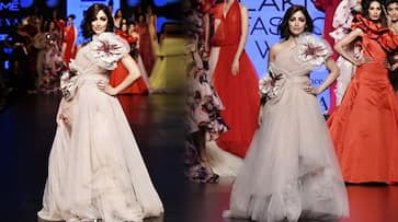 Yami Gautam trips on Lakme Fashion Week Ramp almost trips while walking