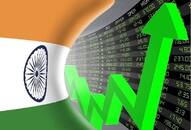 stock market in green signal, market up