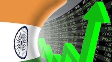 stock market in green signal, market up