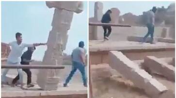 Hampi temple: Four held for vandalising pillars in heritage site