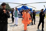 Mamta Banerjee government declined permission landing yogi helicopter in state