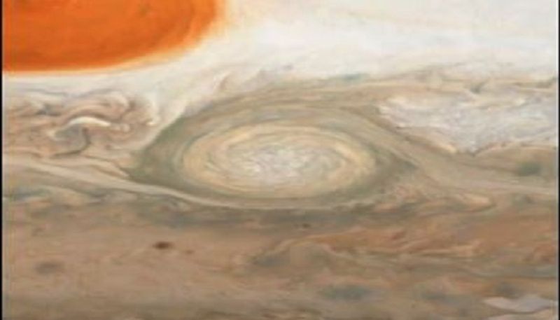 A Giant Storm Swirling in Jupiter Southern Hemisphere