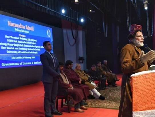 In Leh, PM said, I have laid the foundation stone and also will open the door