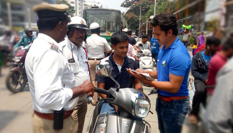 Helmet rule for pillion riders and Bengalureans do not care on cases registered