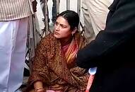 Women leader stage protest in front of sachin pilot in jaipur