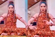 sapna chaudhary  shiv look video viral on internet