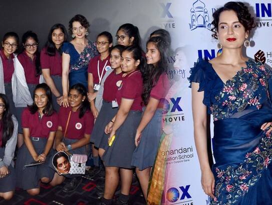 kangana ranaut organise special screening of 'manikarnika' for school kids in mumbai
