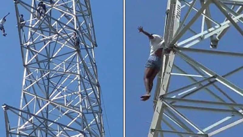 electric tower...jump suicide