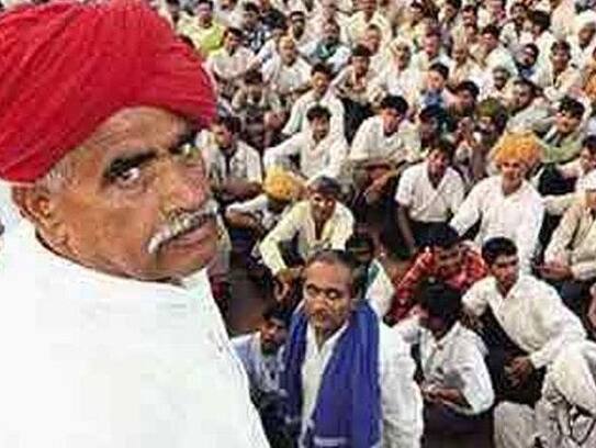 Gujjar reservation supporter sat on the rail track for 5 percent reservation