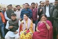 Vashundhara raje reach at Rajkumari Diya residence in Jaipur, poltical rumors