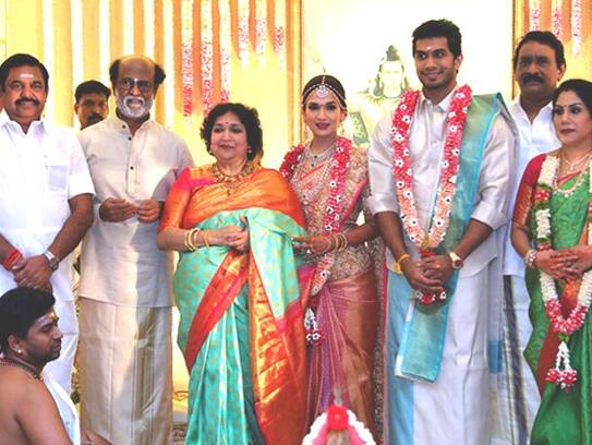rajnikanth daughter Soundarya Rajinikanth, Vishagan Vanangamudi tie the knot