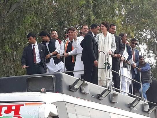 Priyanka Gandhi reached in Lucknow and road show start will end in party office