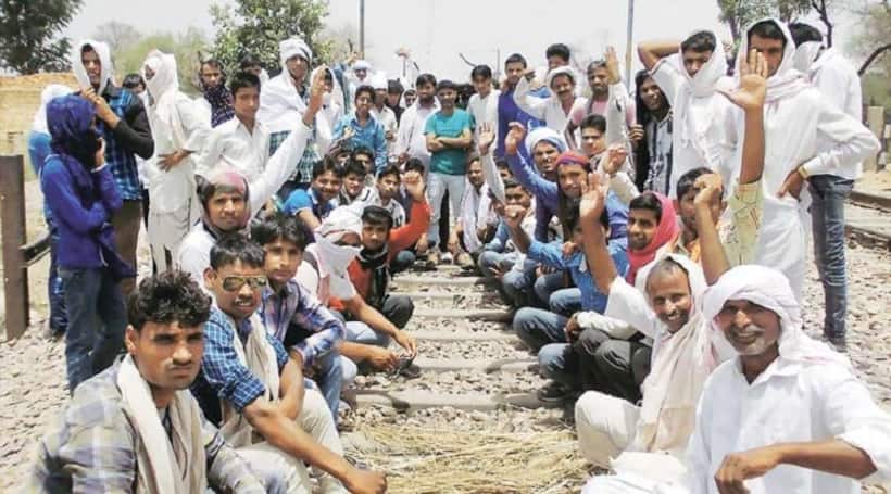 राजस्थान के अन्य जिलों में फैला गुर्जर आरक्षण, दिल्ली मुंबई रेल मार्ग पूरी तरह से ठप्प