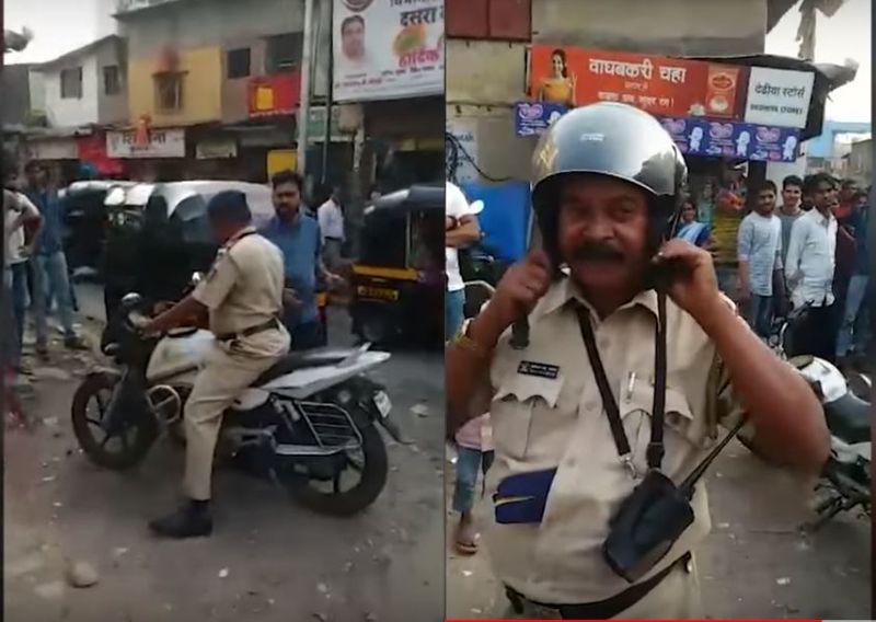 Police wear a helmet while riding two wheeler order passed in Mumbai